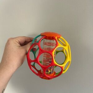 O ball Multicolor Baby Rattle Sensory Ball Toy - Teether & Rattle